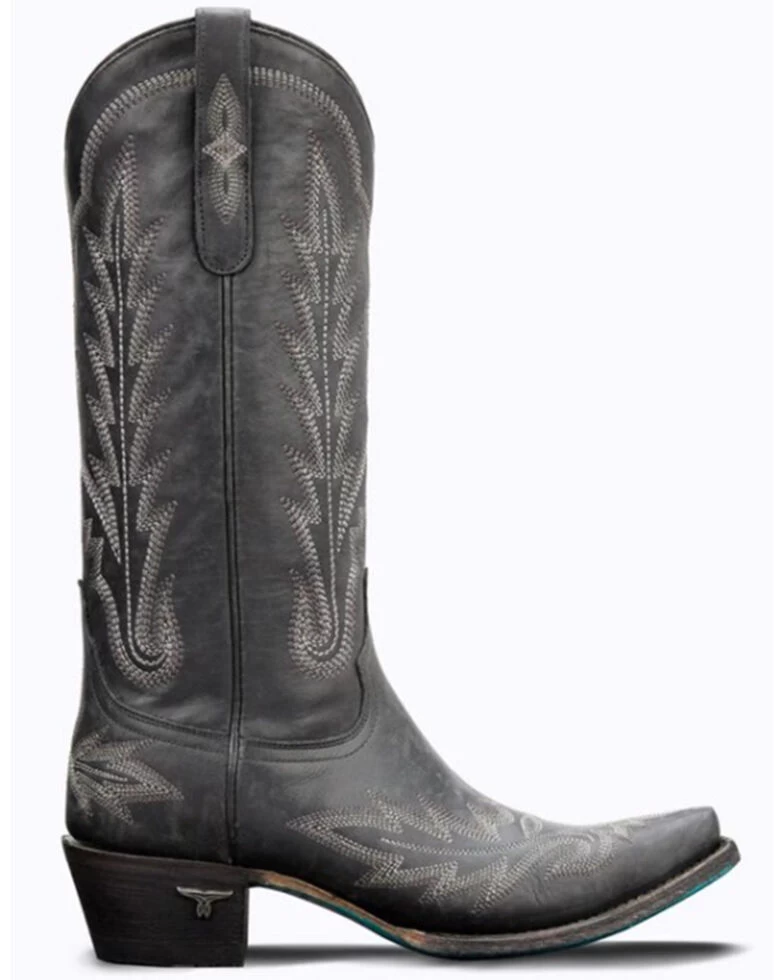 Lane Lexington Boot-Distressed Jet Black 3 Lane Lexington Boot-Distressed Jet Black - Image 2