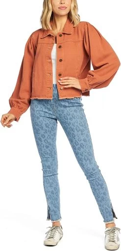 Florence Denim Jacket Rust