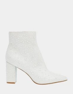 Betsey Johnson Cady Ivory Bootie-Pearl