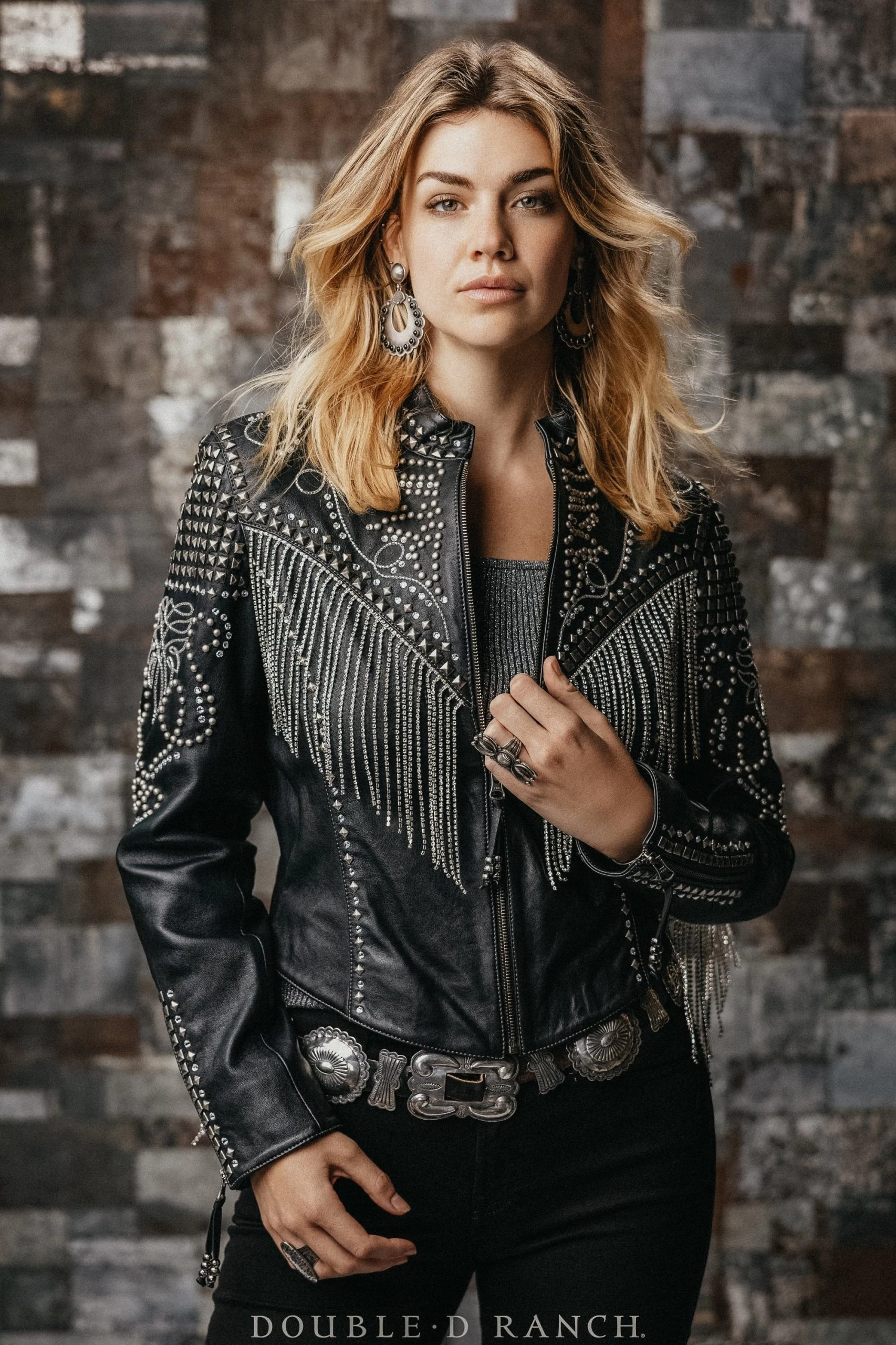 Double D Ranchwear Iced Crystals Jacket-Black 3 Double D Ranchwear Iced Crystals Jacket-Black