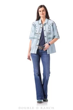 Double D Ranch Ortega Jacket-Turquoise