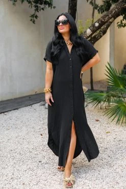 Carmen Cover Up Maxi - Black