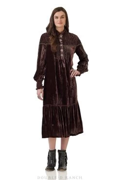 Double D Ranchwear Flat Willow Dress-Bison Brown