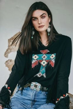 Double D Ranchwear Canyon Bird-Black