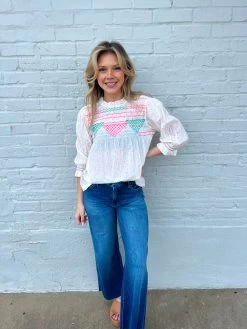 Neon And Smocking Top -Fashion Store IMG 0364