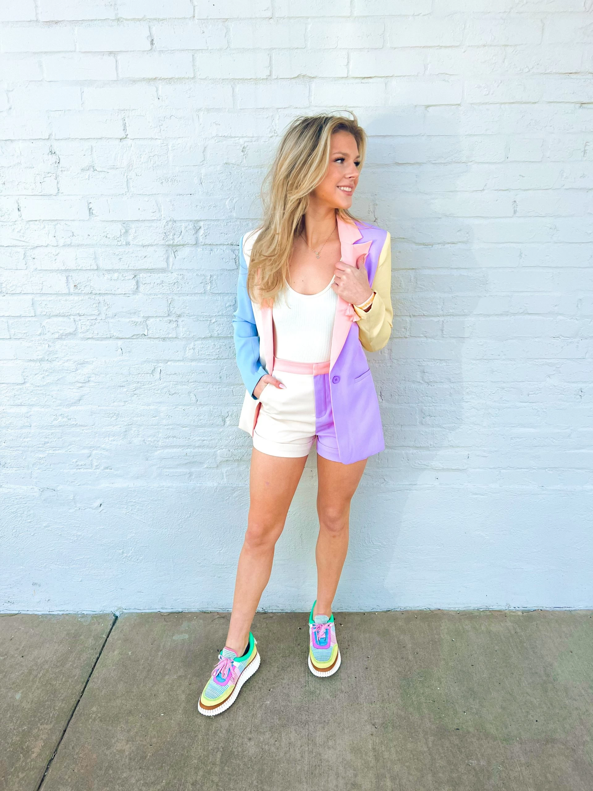 Kitty Color Block Shorts 3 Kitty Color Block Shorts - Image 2