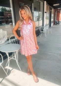 Queen Of Sparkles Sequin Halter Dress