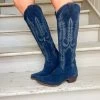 Mayra Boots - Navy Suede 1 Mayra Boots - Navy Suede -Fashion Store IMG 67962