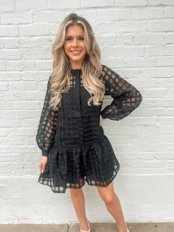 Portia Gingham Button Down Dress