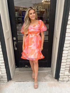 Maui Sunrise Babydoll Dress