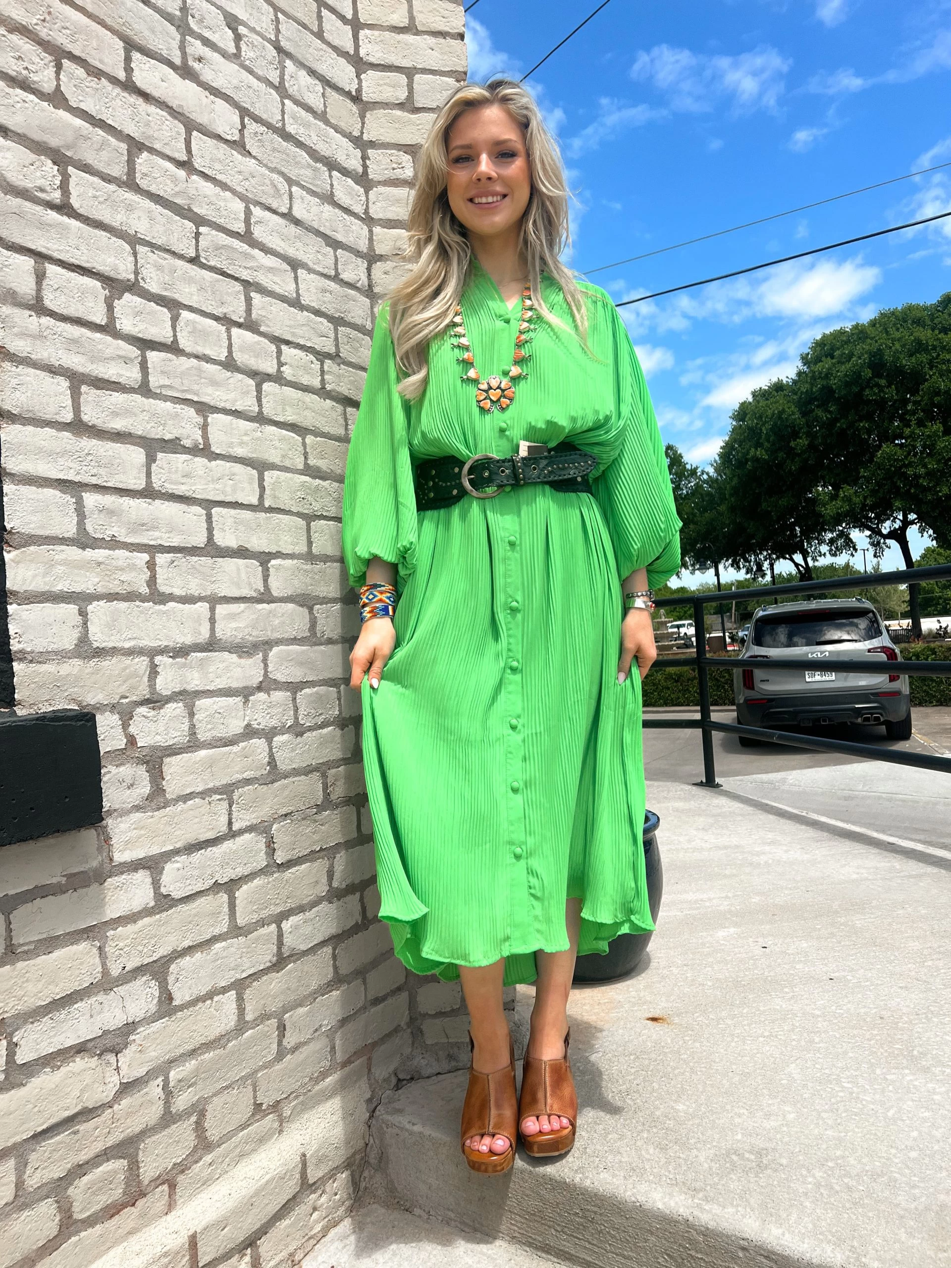 Karlee Pleated Midi Dress 4 Karlee Pleated Midi Dress - Image 2