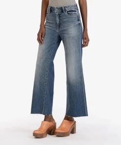Meg High Ise Fab Ab Wide Leg Jean - Beckon