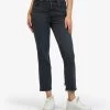 Kut From The Kloth Vintage Straight Leg High Rise Black Jean-Rosa