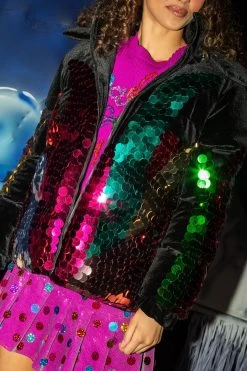 Queen Of Sparkles Black Velvet Puffer -Fashion Store QOS 107 1080x b905c0c4 b3c2 48b9 bf7a a9cdd1c91098