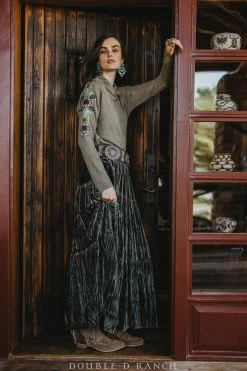 Double D Ranchwear Iroquois Trails Top-Spruce