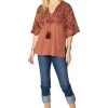 Double D Ranchwear Cedar Bayou Top-Rodeo Red -Fashion Store T3579CedarBayouTop 2000x 64c9a48c 0a12 4334 840d 82ab254a10b4