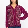 Johnny Was Bethan Blouse -Fashion Store c16922 9 rose wine 1