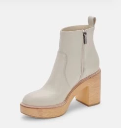 Dolce Vita Cecile Boots - Ivory Leather