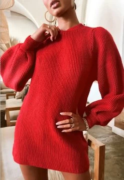 Show Me Your Mumu Dixon Sweater Dress - Red