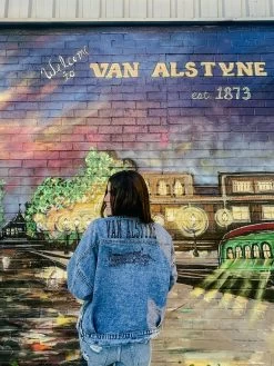 Van Alstyne Custom Skyline Boyfriend Denim Jacket