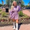 Queen Of Sparkles Purple Flannel Feather Dress -Fashion Store image 2eddf3a3 6165 497f 8e2f 28c678a60dff