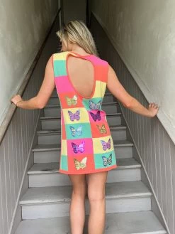 Queen Of Sparkles Colorblock Butterfly Sweater Tank Dress -Fashion Store image 3ba18ff5 aec2 4324 8b7d 89a712a02162