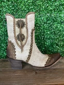Double D Ranchwear/Old Gringo Stockyards Boot- White Milk Cow