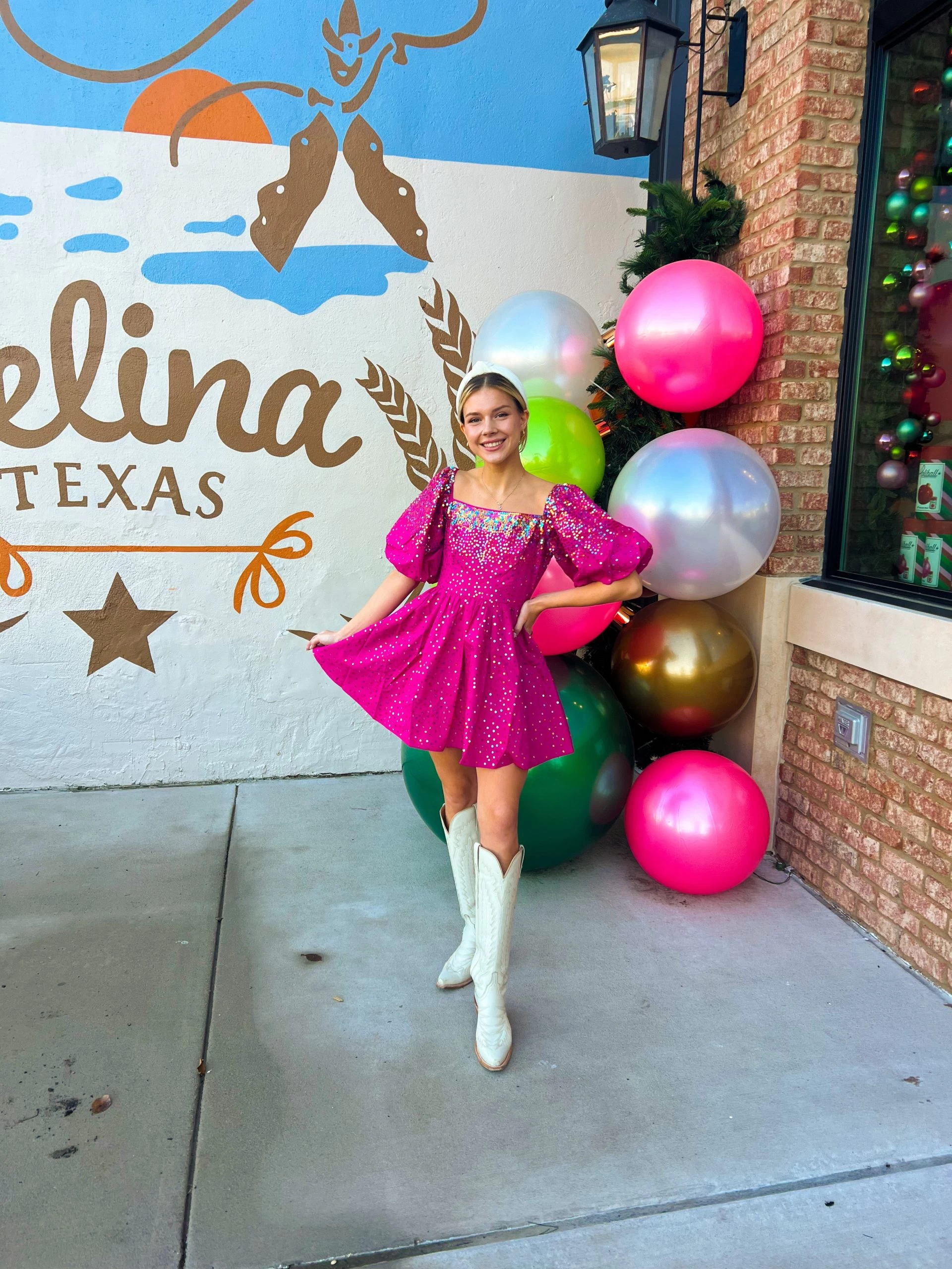 Queen Of Sparkles Hot Pink Scattered Dress 4 Queen Of Sparkles Hot Pink Scattered Dress - Image 2