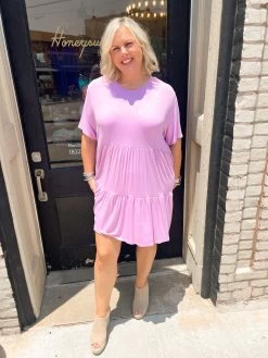 Poncey Dress - Purple