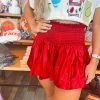 Queen Of Sparkles Red Metallic Swing Shorts -Fashion Store image 8e03b918 a34c 42ca adf7 e6729731dee0