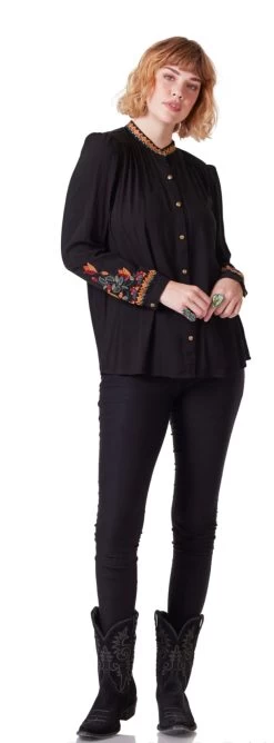 Las Cruces Blouse - Black