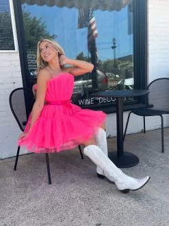 XOXO Pink Tulle Dress -Fashion Store image dad61a55 714a 4eab 8134 7fe92d5f0575
