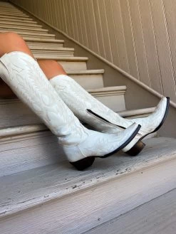 Old Gringo X Honeysuckle Rose Mayra White Distressed Boot -Fashion Store image ecf3834e 0640 466e a131 26d164acdee7