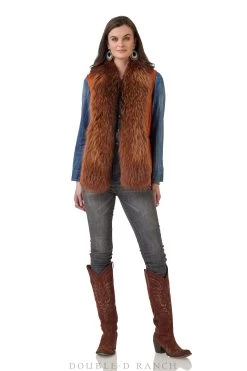 Double D Ranchwear Hondo Vest-Sorrel